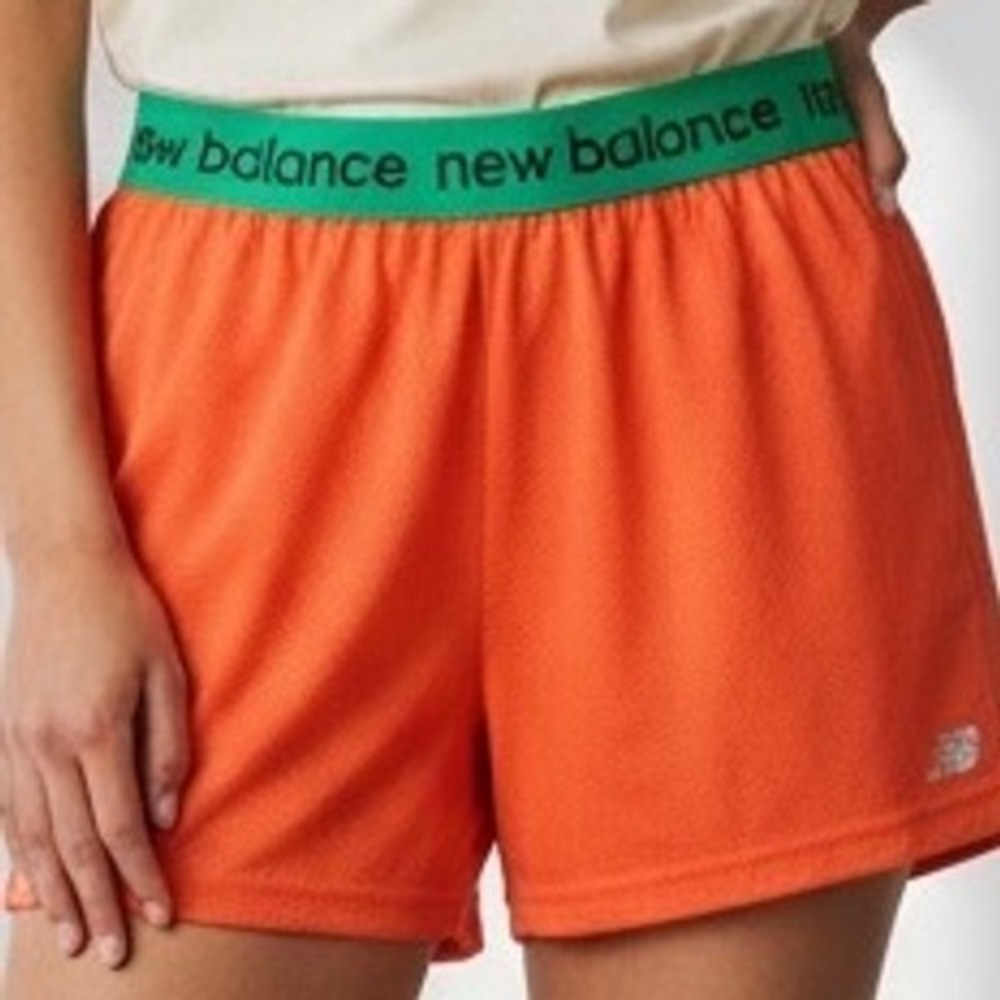New Balance Large L14 Neon Orange Green Mesh Running Athletic Shorts NWT sporty